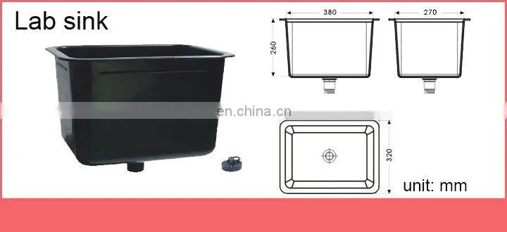 Acid Alkali Resistance Polypropylene lab water sink/water channel