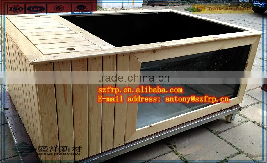 High Quality Frp wooden Fish farm/Tank