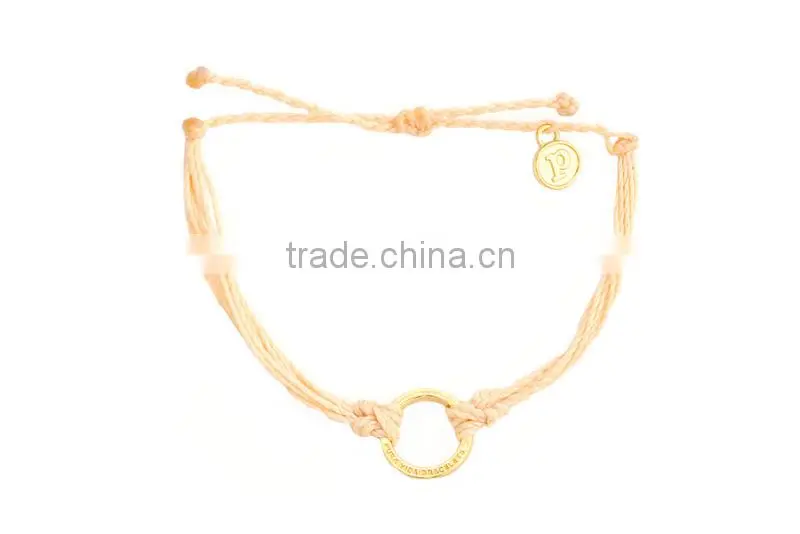 new fashion fashion rings with matching bracelets wax cord string knot bracelet with gold ring