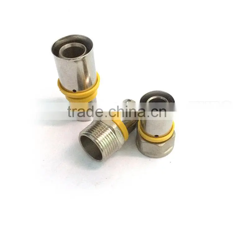 Hot selling 120 series press fitting male union female gas fitting for pex-al-pex pipe
