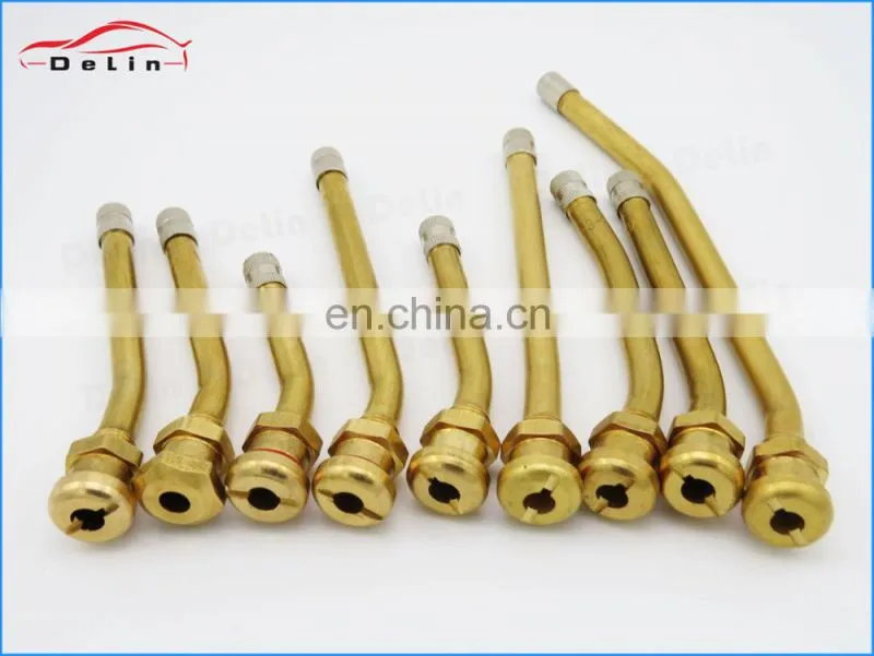 DeLin Standard hexangular V3-20-4 Brass Truck Tire Valve 27 Degree 85MM V3.20.4