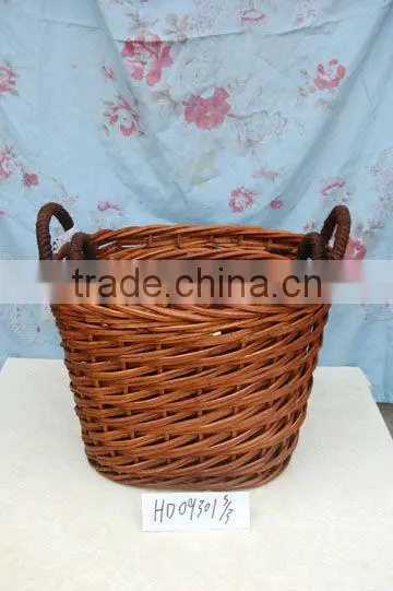 High quality wicker laundry basket and storage basket Easter basket type