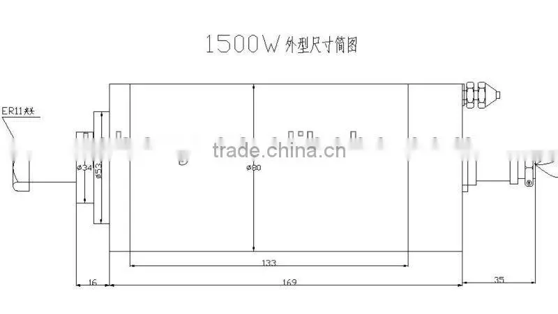 hsd 1.5kw cnc router spindle for wood carving drilling milling