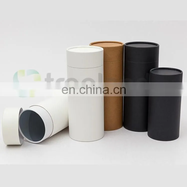 Biodegradable Recycled Kraft Paper Tube Packaging Coffee Cardboard Tube Packaging