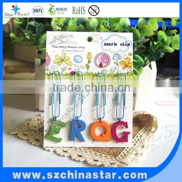 Different designs airplane shaped paper clip in tin box package