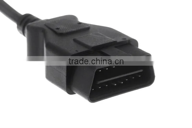 High quality ! ELM327 OBD2 1.5 meters length 16 pin OBDII male to female extension cable