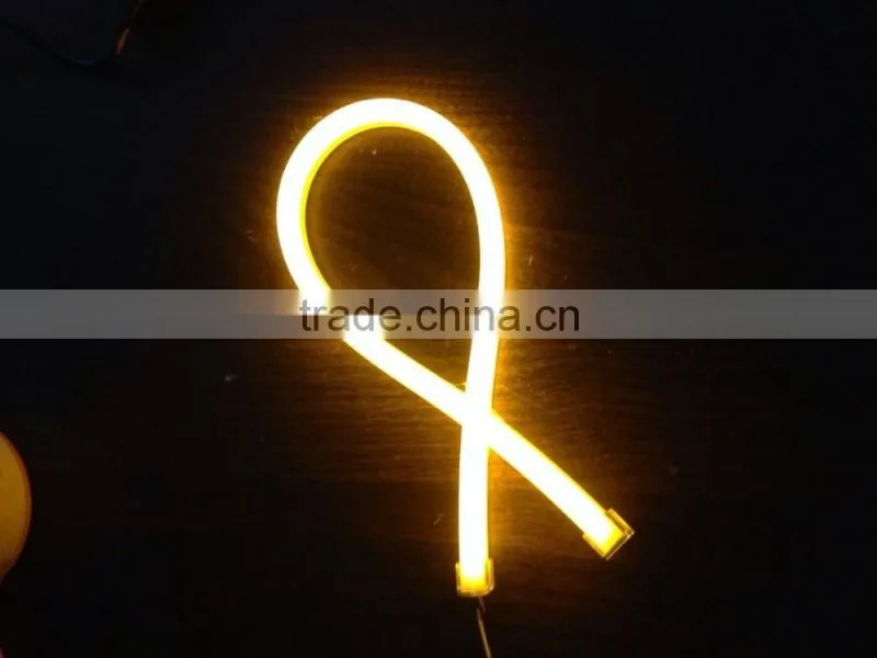 Fleixble 45cm/60cm/90cm White Yellow COB LED DRL Lights for Auto headlights