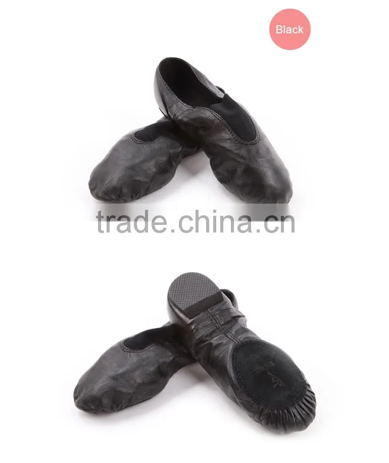 5364 Dance Shoes, Slip on Jazz Shoes, Leather Unisex Jazz Dance Shoes