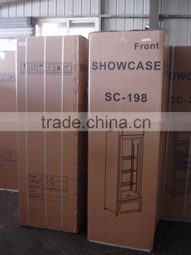vertical showcase refrigerator beverage display refrigerator commercial glass door refrigerator