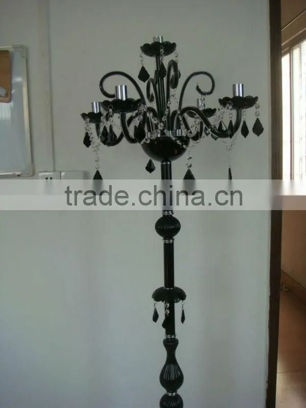 high quality floor lamp black crystal glass floor standing lamp decorative floor lighting