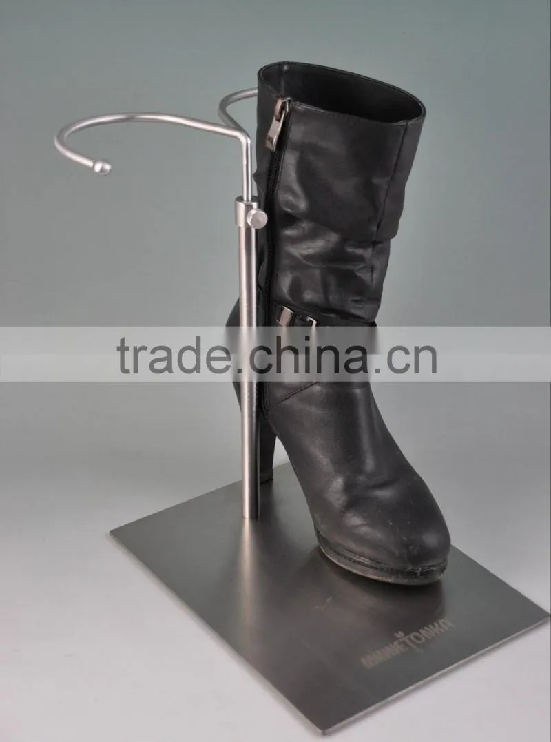 Metal Black Boot Display Stand, boot display wholesale