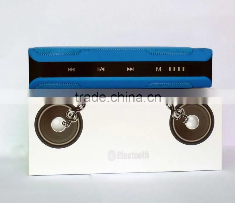 2014 New Arrival Bluetooth wireless audio transmission touch screen bluetooth speaker with power bank