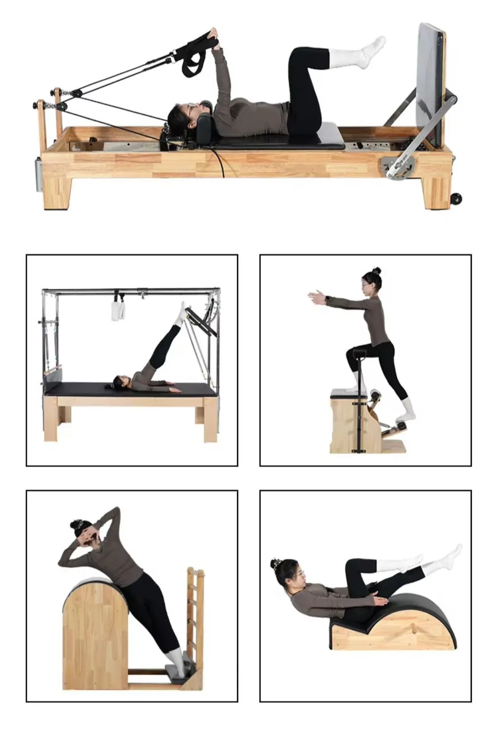 Wavar Pilates Reformer Machine Five-Piece Set