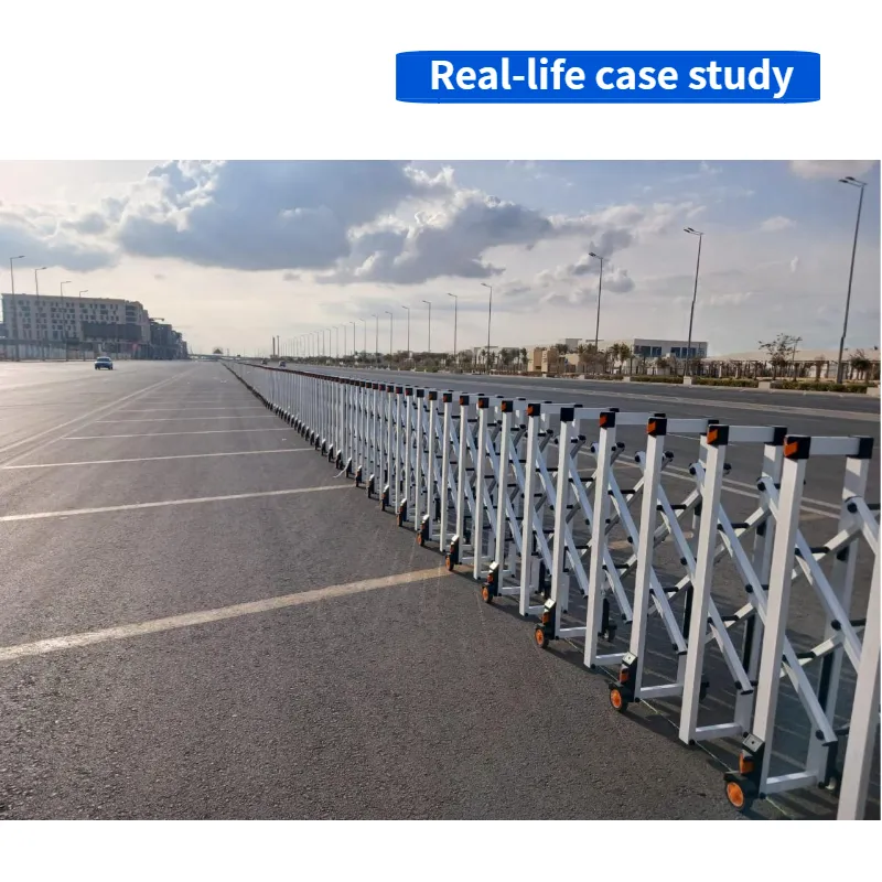 Overseas Government Case | 2000m Manual Retractable Road Barrier Project Implementation in Egypt