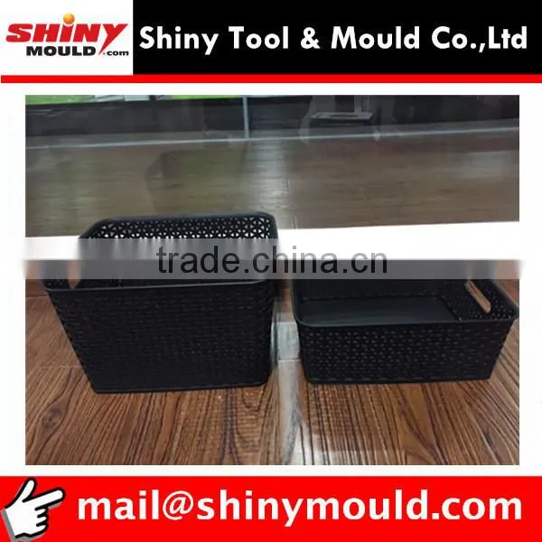 plastic rattan basket mould