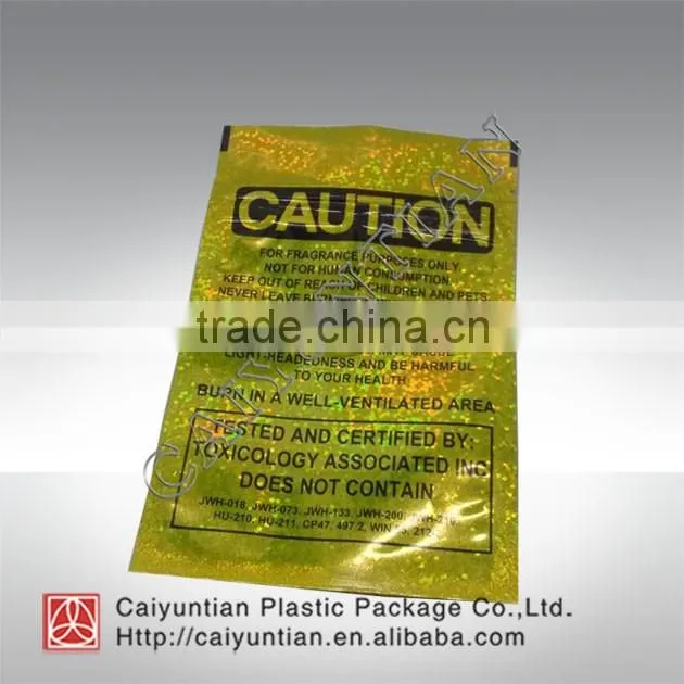 aluminium super strong incense packing bag