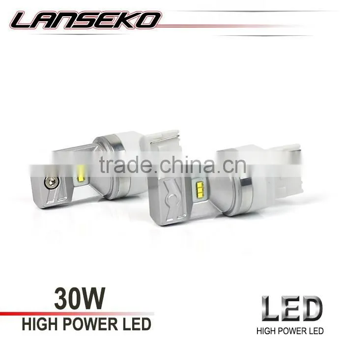 Hot selling 7440 7443 fog light led bulbs 30w 800lm powerful dc12v 24v with 12months warranty