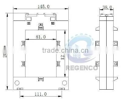 120x80 Split Core Current Transformer