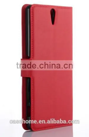 Cards Holder Flip Magnetic Wallet Leather Case Flip Cover For Sony XPERIA Z5