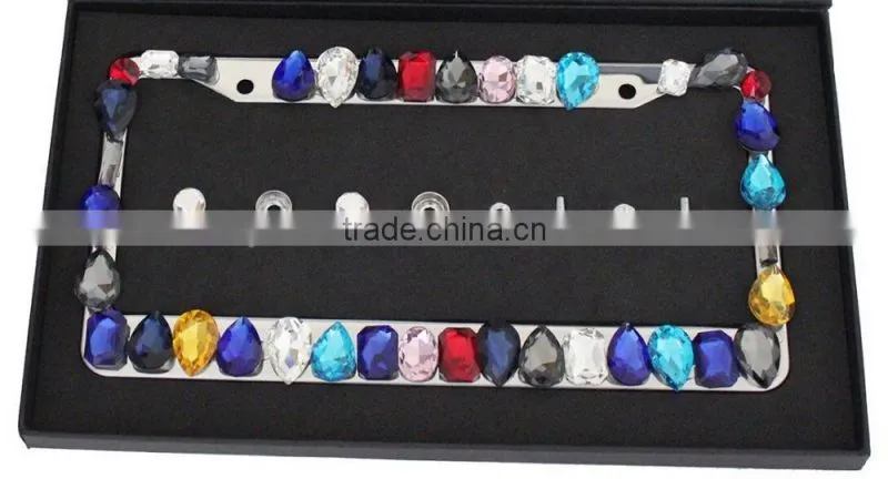 Luxury diamond Bling license plate frames