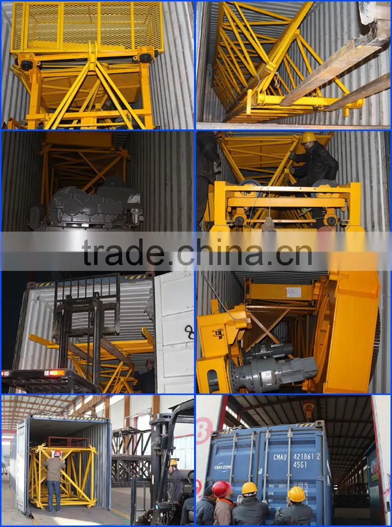 ZHENGHAO 2015 hot QTZ80 topkit tower crane