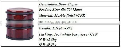 Marble door stopper