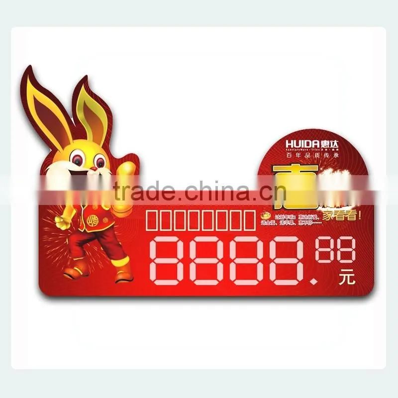 Adhesive price label/price tag for supermarket and stores