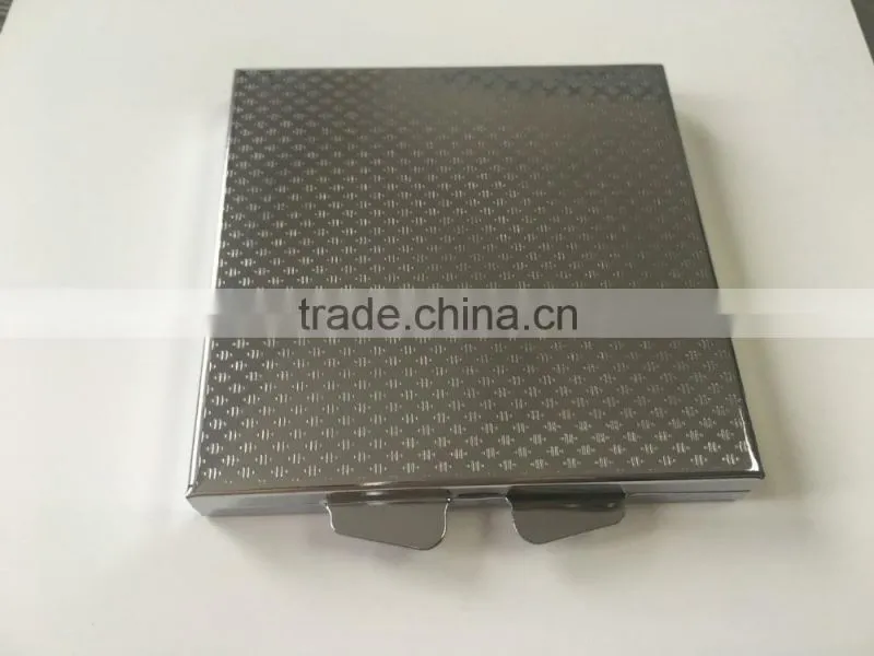 Square shape aluminum pocket mirror