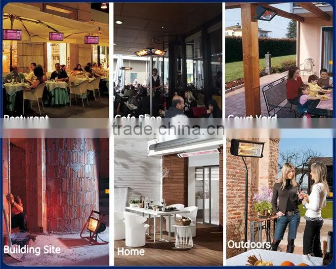 IP65 Infrared Radiant Patio Outdoor Electric Heater