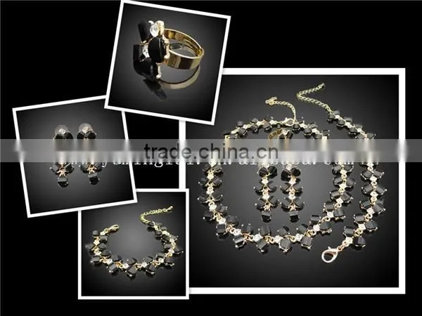wholesale jewelry set african jewelry sets beads resin in black