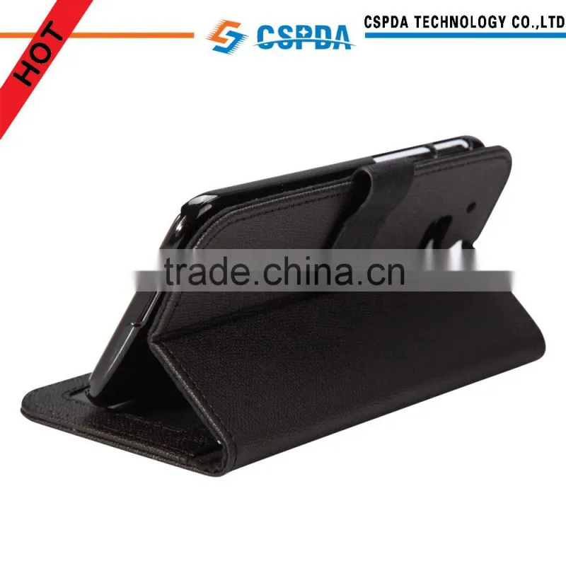 High quality wallet with standing function pu leather case for htc one2 one m8