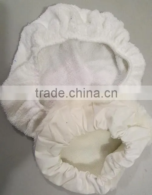 6"8"10" wool buff pad with the bonnet