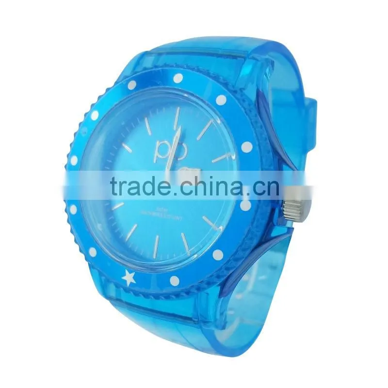 2013 new transparent analog band watch
