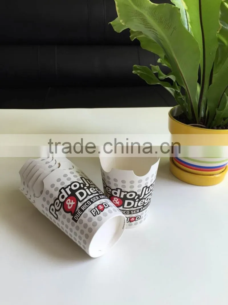wholesale customized high quality SGS chips french fries paper cup