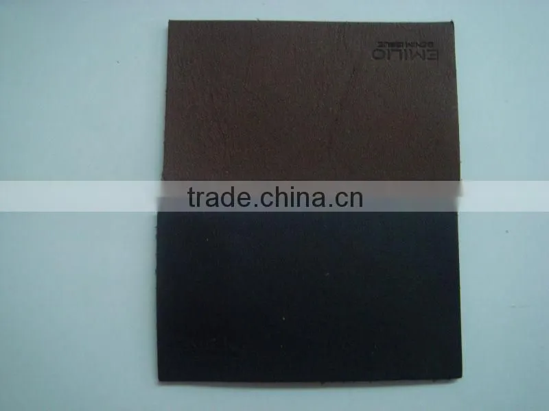 real jeans leather patch