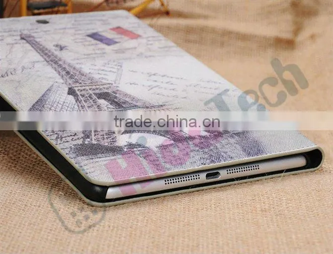Paris Eiffel Tower Leather Case for iPad Mini,For iPad Mini Leather Case,Eiffel Tower/ Big Ben/ Triumphal Arch/Statue of Liberty