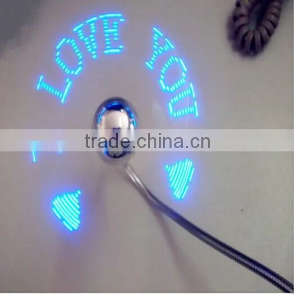 plastic printing logo usb led fan