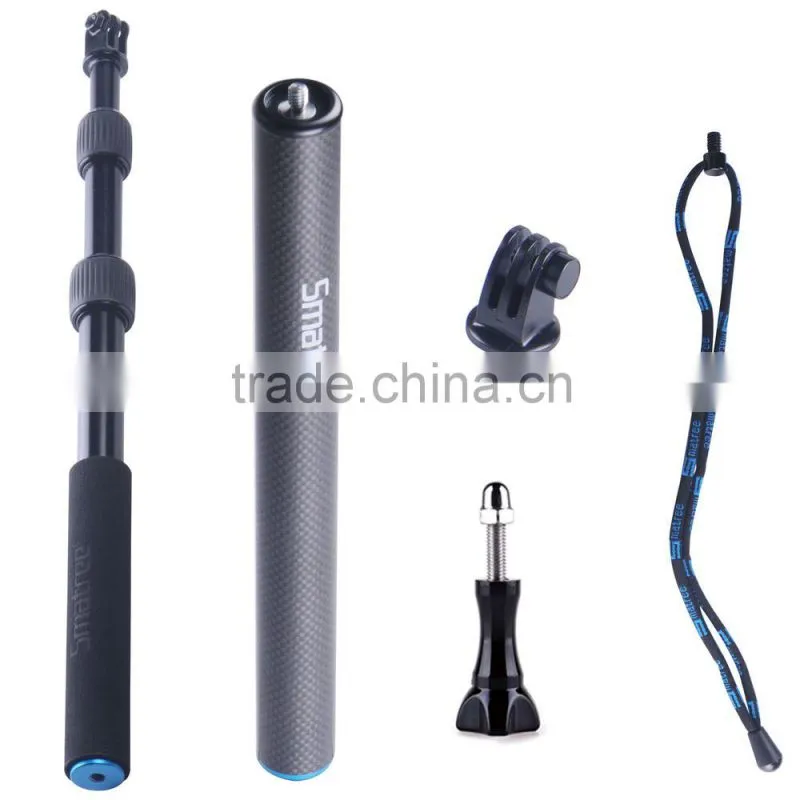 Smatree extendable hand held monopod with colorful monopods , flexible monopod for Go pro 4