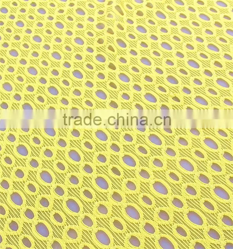 Latest nylon elegant elastic guipure lace fabric