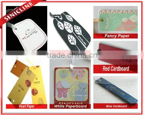 Sinicline Paper Jewelry Display Printed Necklace Hanging Card