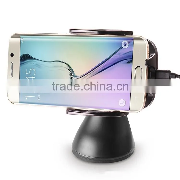 3 coils wireless car charger big wireless charger area for universal smart phone