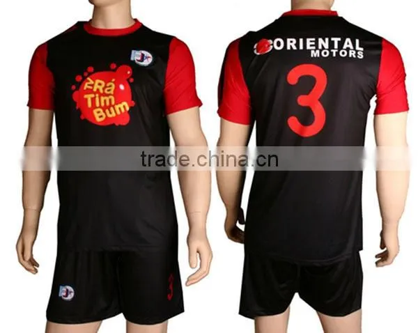 Customized any logo name numbers breathable sublimation soccer uniform