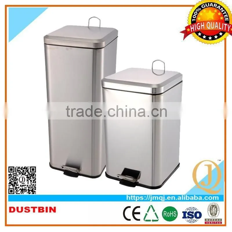 20L metal foot pedal dustbin for waste office waste Garbage Bin For Sale