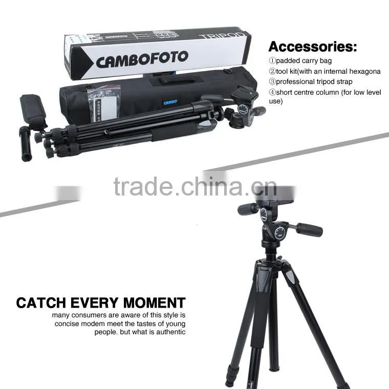 Professional cambofoto wholesale extendable camera tripod/tripod
