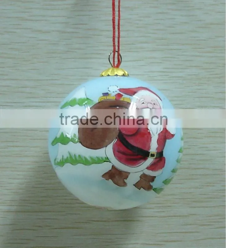 christmas glass snow ball