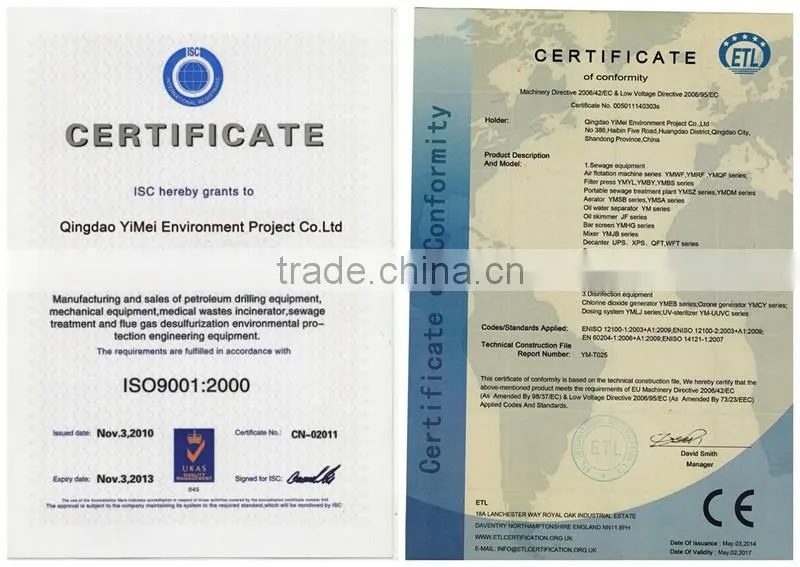 Ceramic membrane filter used mbr membrane industrial wastewater treatment plant for foods waste water