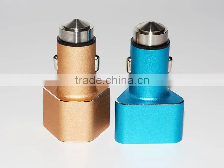 Hot Sales ! Metal Bullet Electric Dual Car Charger