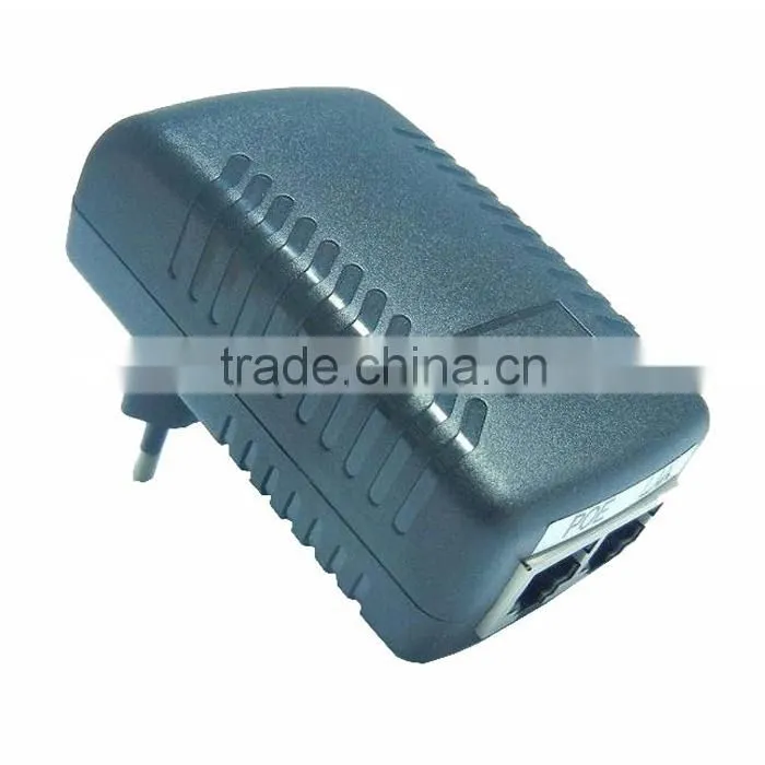 POE wallmount power adapter 12W/12W plug in POE power supply/12V 1A POE power adapter