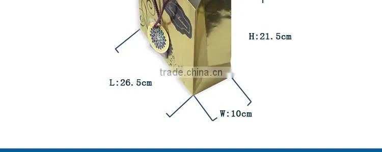 Custom packing products gift christmas bag art paper bag