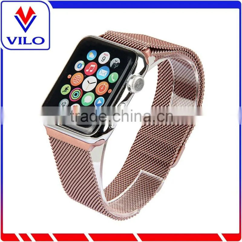 Milanese Loop Strap Link Bracelet Stainless Steel Band For Apple Watch Mesh Wrist Strap